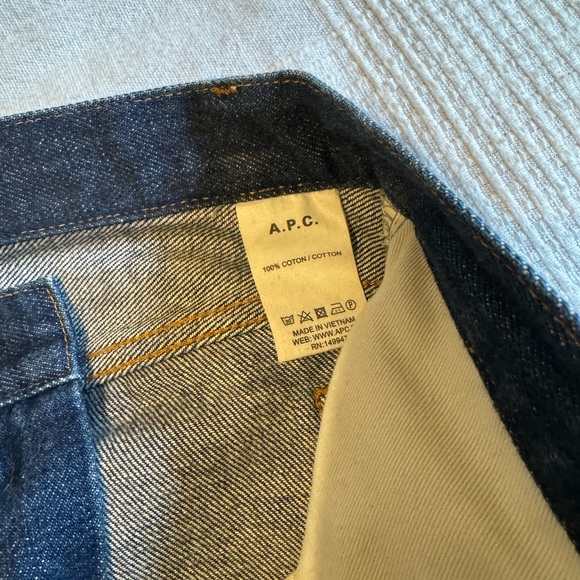 APC Petit New Standard Raw Indigo Jeans size 25 - Picture 7 of 7